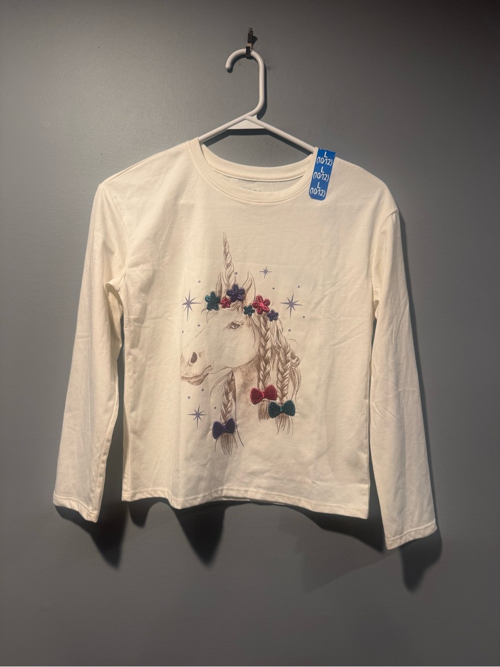 * Girls Member Mark Unicorn Long Sleeve Top
NEW WITH TAGS